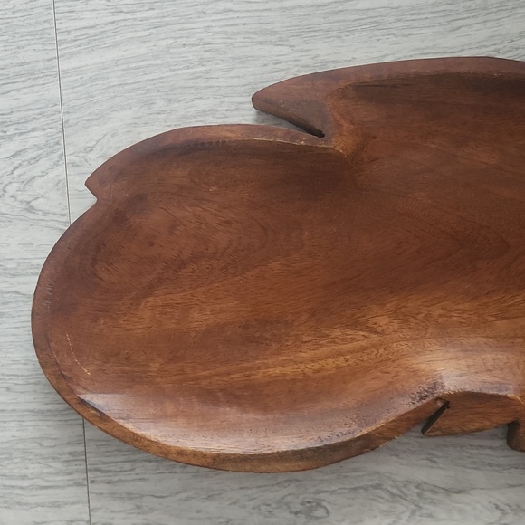 NEW wooden feather cutting board centerpiece - Picture 4 of 8